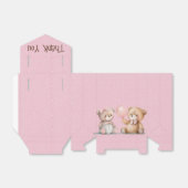 ベビーテディベアーオン水玉模様 フェイバーボックス (折り畳みなし)