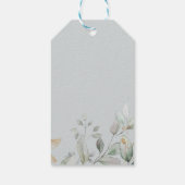 ベビーテディベアーツツインズグリーンリー金ゴールドユーカリ ギフトタグ (裏面)