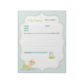 ベビーテーマ注文型枠と請求書メモ帳 ノートパッド (回転)