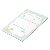 ベビーテーマ注文型枠と請求書メモ帳 ノートパッド (アングル)