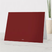 ベビーディアアットフォレストキャビンのクリスマスカード カード (裏面)