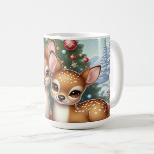 ベビーディアアミッドクリスマスツリー コーヒーマグカップ (正面右)