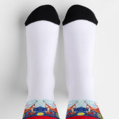 ベビーディアインサンタハットクルーソックス ソックス (上部)