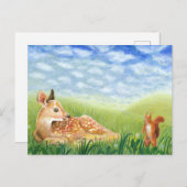 ベビーディアインザグラスイラストレーション シーズンポストカード (正面/裏面)