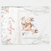 ベビーディアウッドランドブランケット | 60x80フリース フリースブランケット (正面(横))