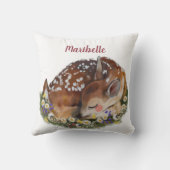 ベビーディアガールズパーソナライズされた クッション (裏面)