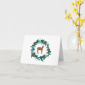 ベビーディアクリスマスリース絵を描ズ カード (黄色い花)