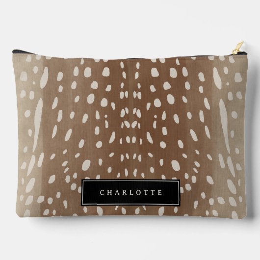 ベビーディアスポットアニマルプリントパターン アクセサリーポーチ (裏面)