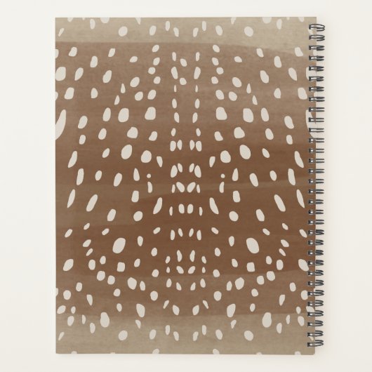 ベビーディアスポットアニマルプリントパターン プランナー手帳 (裏面)