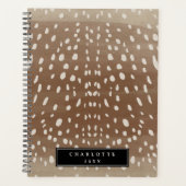 ベビーディアスポットアニマルプリントパターン プランナー手帳 (正面)