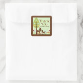 ベビーディアニュートラルベビーシャワー招待状 スクエアシール (バッグ)