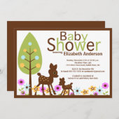 ベビーディアニュートラルベビーシャワー招待状 招待状 (正面/裏面)