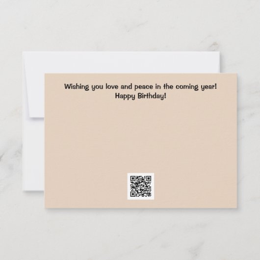 ベビーディアファウリラックスンズフラット誕生日カード 招待状 (裏面)