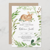 ベビーディアベビーシャワー招待状 招待状 (正面/裏面)