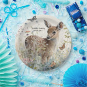 ベビーディア蝶の誕生日パーティー名日付 ペーパープレート (パーティー)