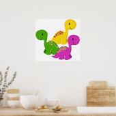 ベビーディノトリプレット ポスター (キッチン)