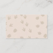 ベビーディノハッチンマンスーンおむつラッフルカード エンクロージャーカード (裏面)