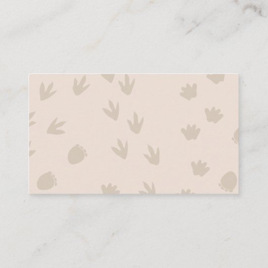 ベビーディノハッチンマンスーンおむつラッフルカード エンクロージャーカード (裏面)