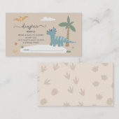 ベビーディノハッチンマンスーンおむつラッフルカード エンクロージャーカード (正面/裏面)