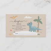 ベビーディノハッチンマンスーンおむつラッフルカード エンクロージャーカード (正面)