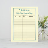 ベビーディノバースデーパーティーゲストリスト (スタンド正面)