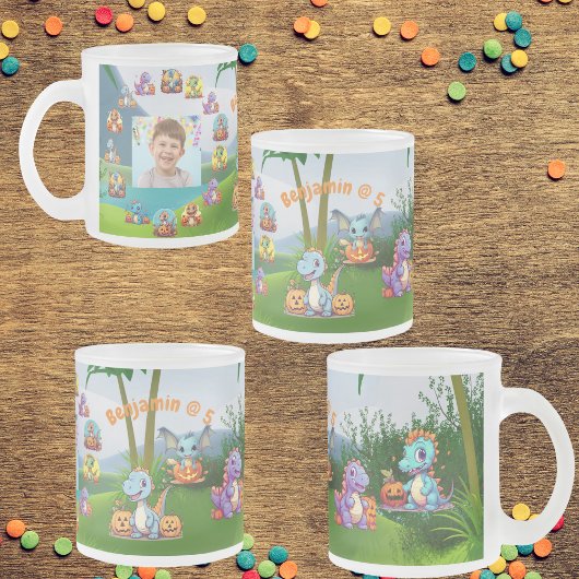 ベビーディノフロストマグ子供へ誕生日の恩恵 フロストグラスマグカップ