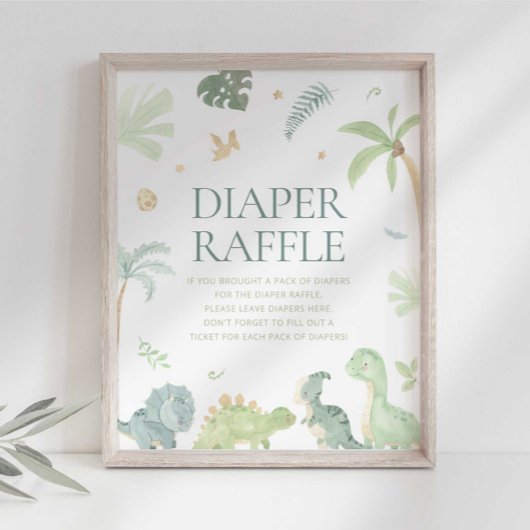 ベビーディーノベイビーシャワーモモモザバーサイン ポスター