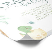 ベビーディーノベビーシャワー深夜おむつサイン ポスター (角)