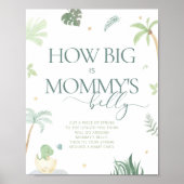 ベビーディーノベビーシャワー深夜おむつサイン ポスター (正面)