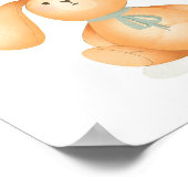 ベビートイズウォーター色誕生日子供部屋 ポスター (角)