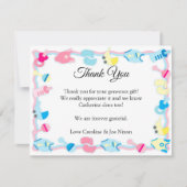 ベビートイズベビーシャワーサンキューカード 招待状 (正面)