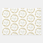 ベビートゥBeeカスタムデイジー鎖 ラッピングペーパーシート (正面2)