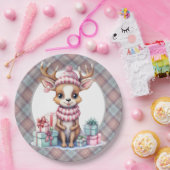ベビートナカイ誕生日 ペーパープレート (パーティー)