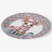 ベビートナカイ誕生日 ペーパープレート (アングル)