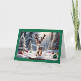 ベビートナカイ・クリスマスカード カード