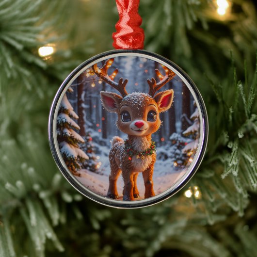 ベビートナカイ メタルオーナメント (ツリー)