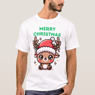 ベビートナカイ – メリークリスマス Tシャツ