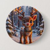 ベビートナカイ 缶バッジ (正面)