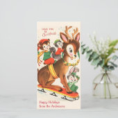 ベビートナディアスレディングカスタムヴィンテージクリスマス シーズンカード (スタンド正面)