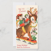 ベビートナディアスレディングカスタムヴィンテージクリスマス シーズンカード (正面)