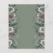 ベビートリビア冬の赤ちゃんシャワーゲーム (裏面)