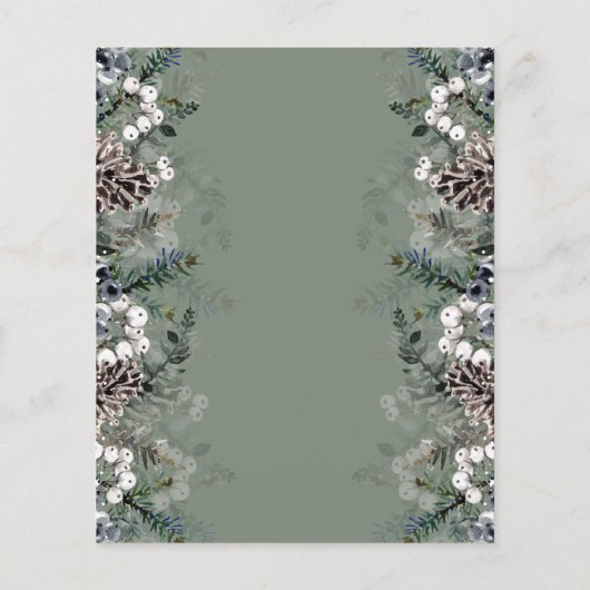 ベビートリビア冬の赤ちゃんシャワーゲーム (裏面)