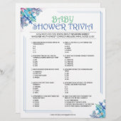 ベビートリビア[ブルーフローラ] レターヘッド (正面/裏面)