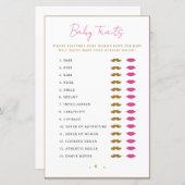 ベビートレイトシャワーゲームアドバイスカード (正面/裏面)