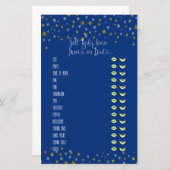 ベビートレイトリトルスターベビーシャワーゲーム (正面/裏面)