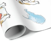 ベビードッグとウェストバージニアのラッピング紙 ラッピングペーパー (ロールコーナー)