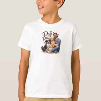ベビードッグダッドTシャツ - かわいいパピーラバー Tシャツ
