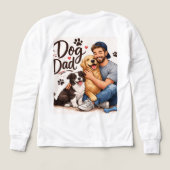 ベビードッグママTシャツ – ハート&パウデザイン – かわいい (デザイン背面)