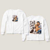 ベビードッグママTシャツ – ハート&パウデザイン – かわいい (デザイン 正面&背面)