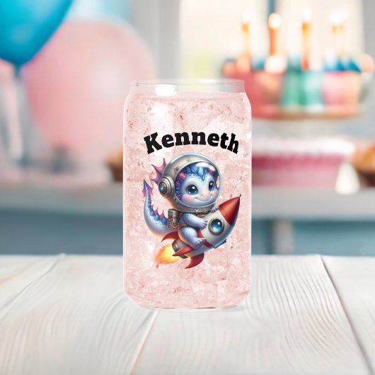 ベビードラゴンが星を探検 ガラス缶 (インサイチュ (ベビーシャワー))